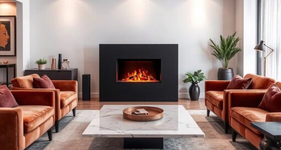 top luxury electric fireplace heaters