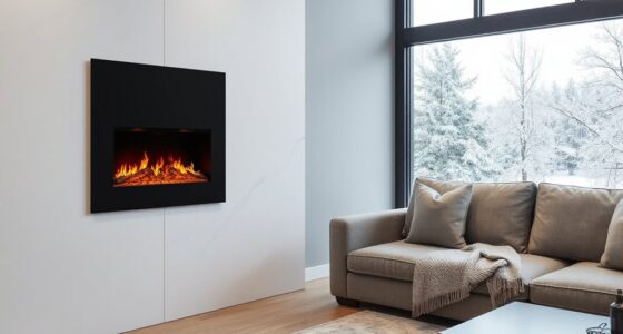 top quiet electric fireplace heaters
