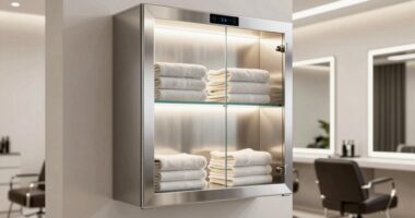 top salon towel warmer cabinets