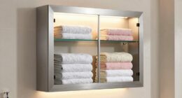top towel warmer cabinets