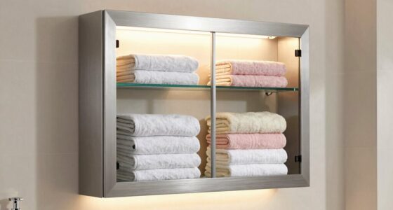 top towel warmer cabinets