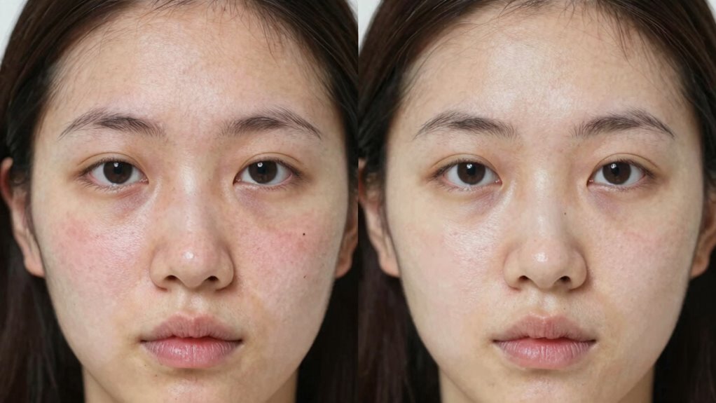 visible skin improvements develop gradually