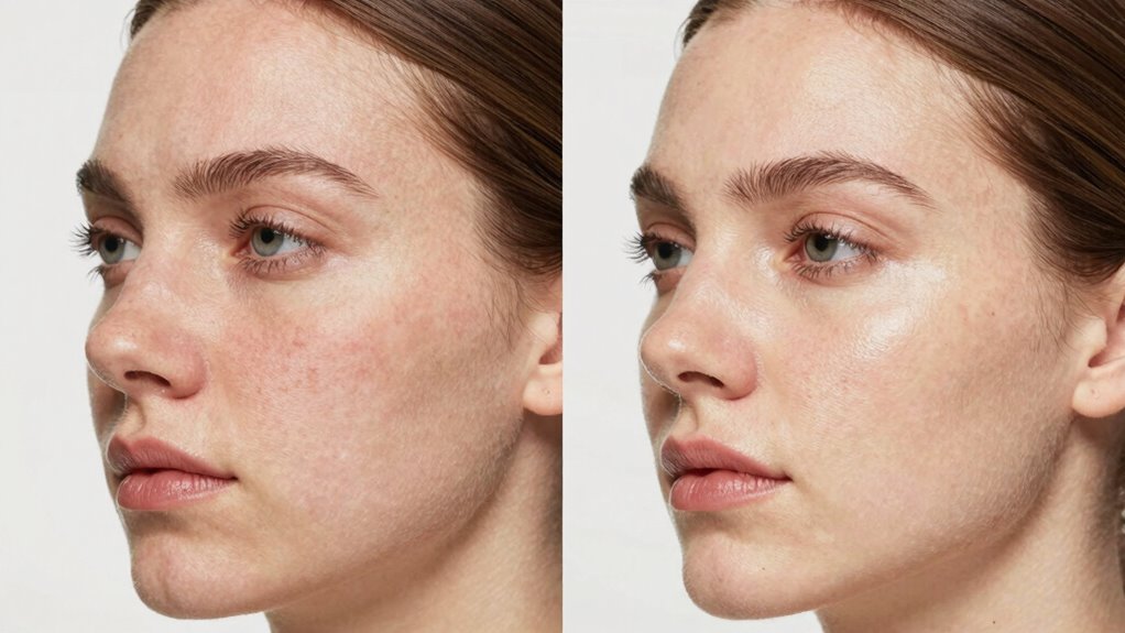 visible skin improvements emerge