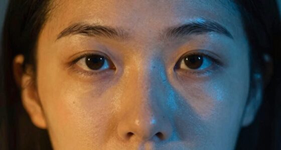 warm cool contrast reduces puffiness