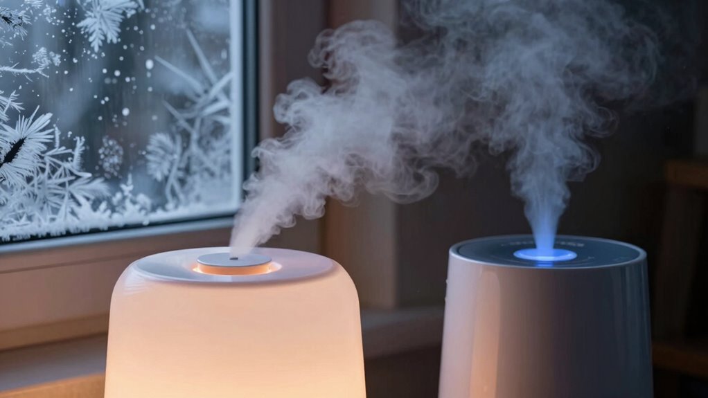 warm mist creates cozy warmth