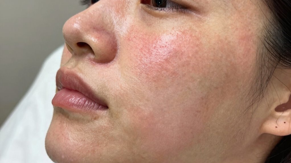 watch for skin reactions