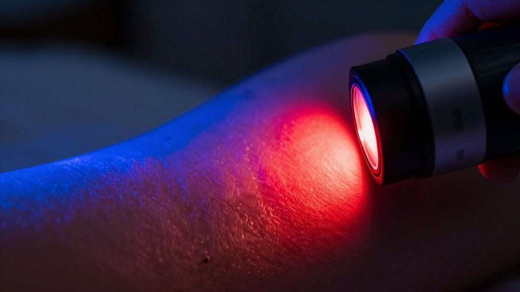 wavelengths influence tissue depth