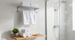 bathroom drying area organization