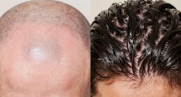 clean versus coated scalp