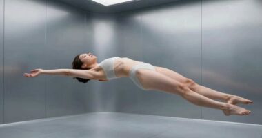 comfortable weightless floating