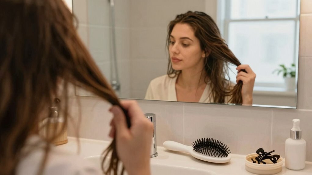 consistent quick hair accessory routine