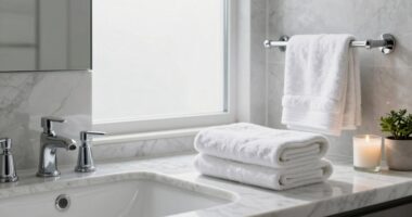 elegant bathroom cleaning routine