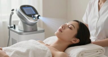 gentle oxygen facial technique