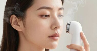 gentle steaming for redness