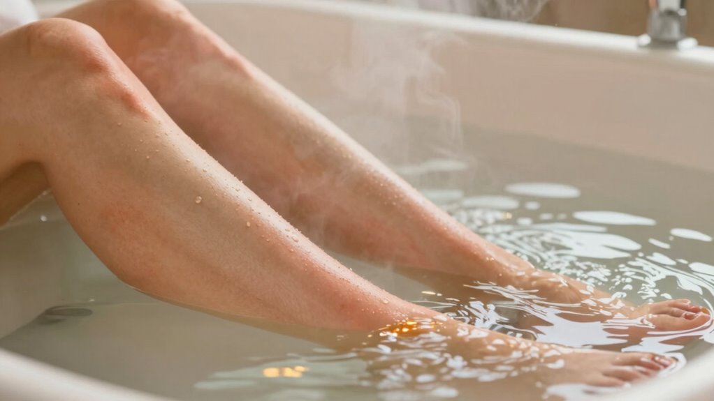 hot water dries and irritates
