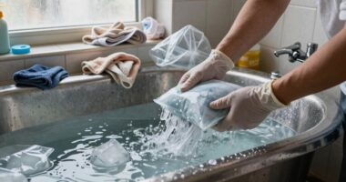 incorrect ice bath procedure