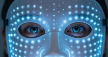 led mask eye safety