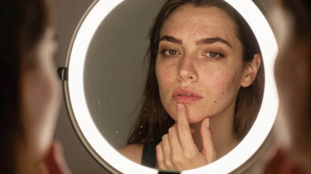 mirror illusions foster skin obsession