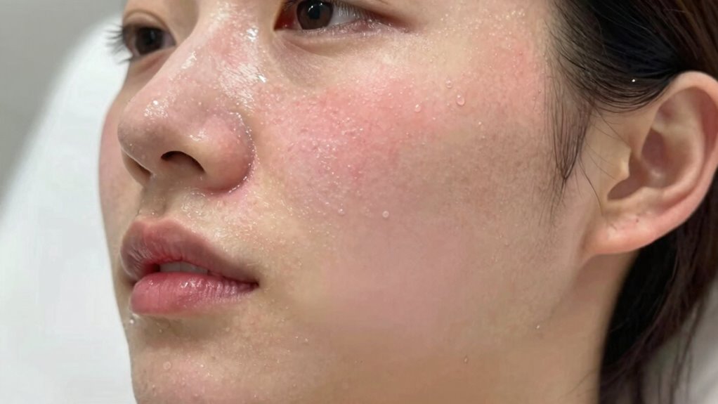 monitor skin reaction closely
