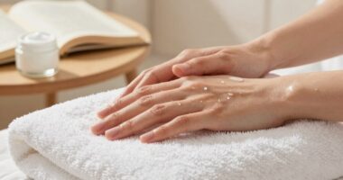 nightly hand moisturizing routine