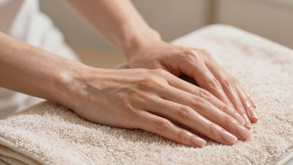 nightly hand moisturizing routine