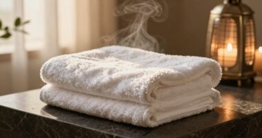 optimal towel warming time