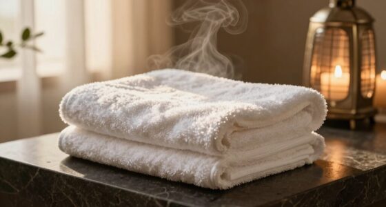 optimal towel warming time