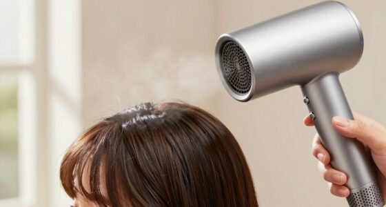 prepping hair for optimal drying