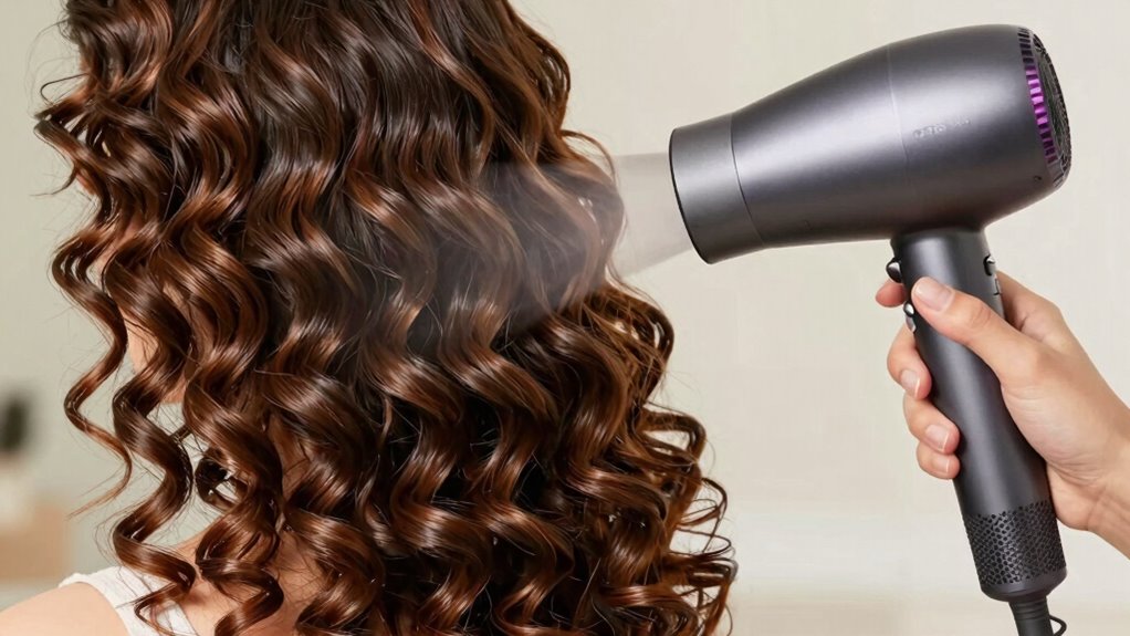 proper curly hair drying
