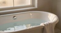 relaxed mindful bathing experience