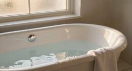relaxed mindful bathing experience