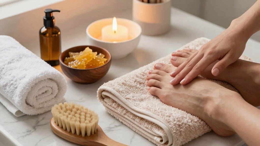 relaxing aromatherapy hand foot ritual