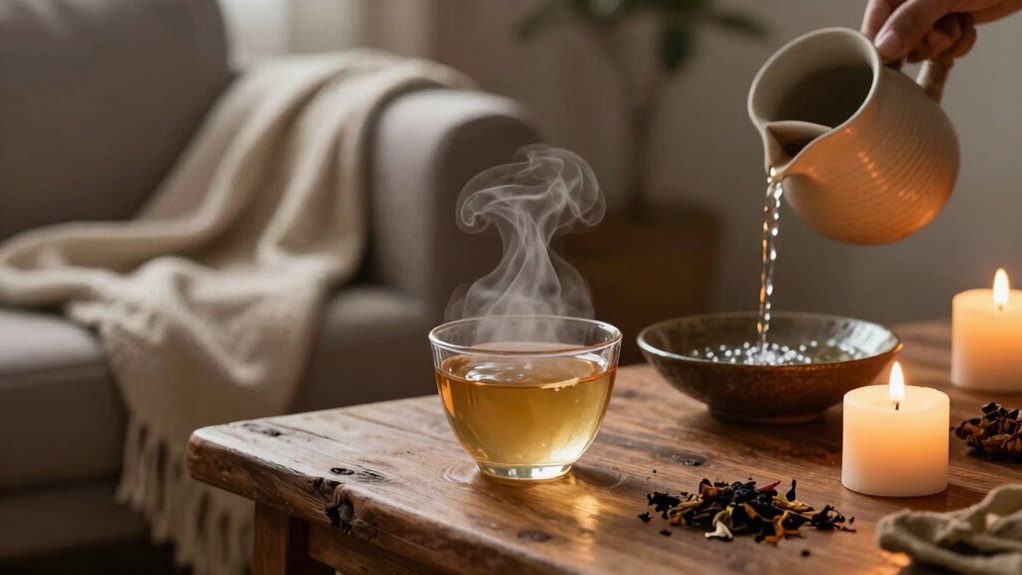 relaxing warm water routine