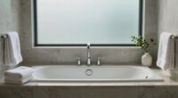 serene subtle bathroom ambiance