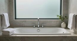 serene subtle bathroom ambiance