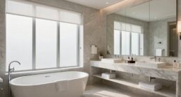 spa bathrooms feel spacious