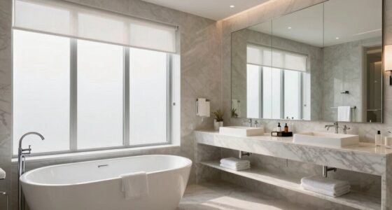 spa bathrooms feel spacious