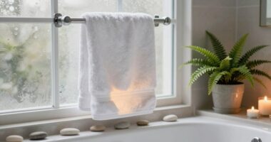 spa like bathroom routine