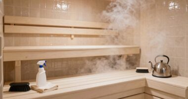 steam sauna cleaning routine
