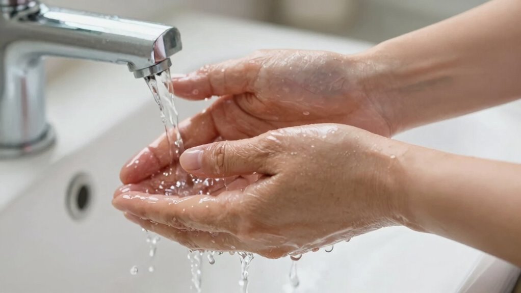 thorough hand washing essential