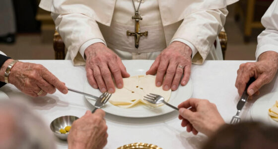 Pope Leo shares meal with vulnerable guests at Castel Gandolfo